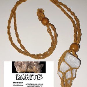 META MINERALS BARITE NECKLACE